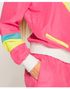 Neon Rosa 80-talls Grilldress med Lommer til Dame