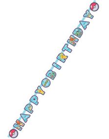 Happy Birthday Banner 218 cm - Pokémon 