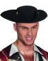 Sort Admiral/Pirat Tricorn Hat