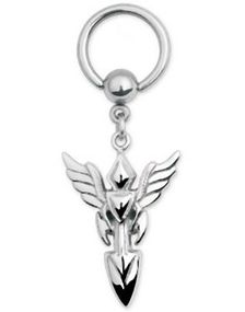 Steel Death Stab BCR Piercing - 1.6 x 10 mm