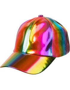 Rainbow holografisk kasket