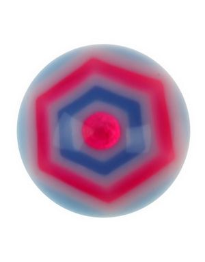 Hexagonal Blå - 6 mm Akrylkugle til 1,6 mm stang