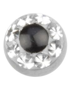 Diamond Bold Black Stålkugle