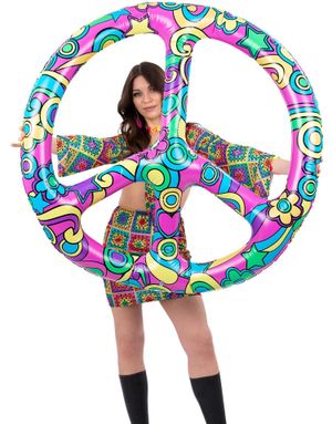 Stor Oppblåsbar Fredstegn 110 cm