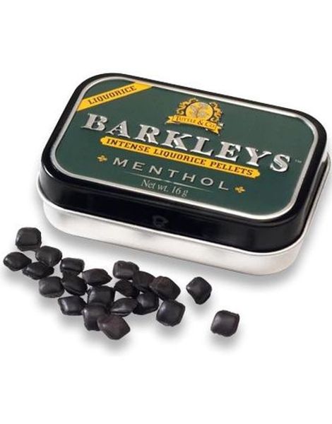 Barkleys Liquorice Pellets Menthol - Intense Små Lakrisdrops med Mentolsmak 16 g