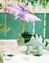 Lilla Pterodactyl/Dinosaur Folieballong 62x120 cm