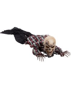 Crawling Skeleton - Figur med Lyd, Lys og Bevægelse 158 cm