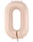 Beige Stor Folieballong 72 cm