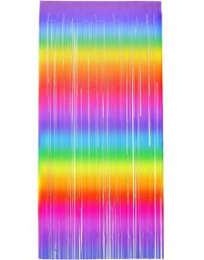 Regnbuefarget Gardin Backdrop/Bakgrunn 244x91 cm