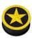 Yellow Stardom - Sort Piercing Plug