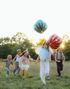 Rød Stjerneball Folieballong 75 cm
