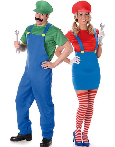 Parkostume - Mario og Luigi Inspireret