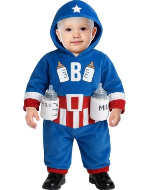 Captain America Inspirert Babykostyme