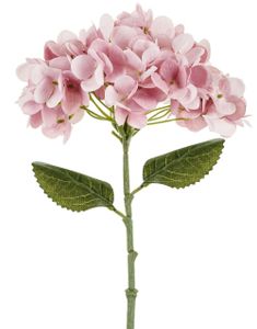 Lys Rosa Hortensia Blomst 35 cm - Kunstige Blomster