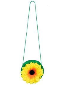 Grønn Skulderveske med Solsikkeblomst