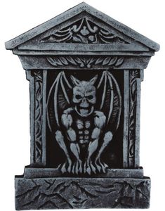 Vannkaster/Gargoyle Gravestein i Isopor 52x35