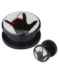 Heavy Metal - Sort Piercing Plug