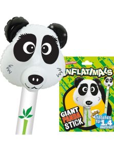 Inflatimals Panda - Stor Uppblåsbar Panda på Pinne 1,4 Meter