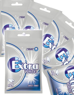 30 stk Extra White Sweet Mint - Selvlukkende poser - Hel kasse 870 gram