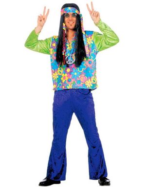 Flower Power Mand Kostume