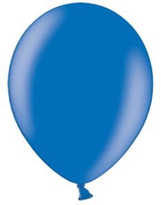 50 stk 30 cm - Metallisk Blå Balloner