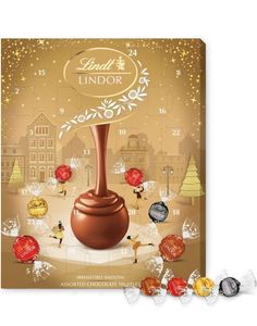Lindt Lindor Gold - Stor Trøffelchokolade Adventskalender 233g