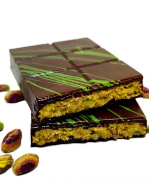 Sweet Gate Håndlavet Mørk Dubai Chokolade med Pistacie 210 gram