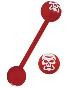 Demon Red/White - Tungepiercing