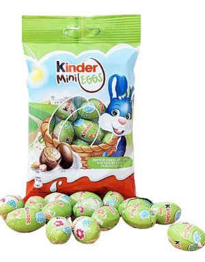 Kinder Mini Eggs - Melkesjokoladeegg med Hasselnøttfyll 75 gram