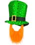 St. Patricks Day Flosshatt med Skjegg