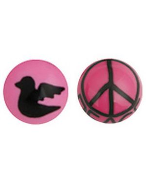 Peace - Rosa Akrylkugle