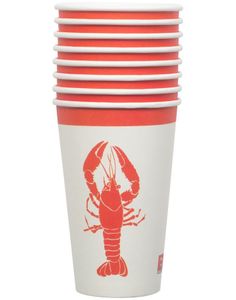 8 stk Pappkrus 370 ml - Krepsefest