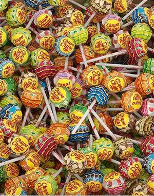 100 stk Chupa Chups Slikkepinde / Kærlighed på pind