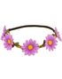 Hårbånd Med Blomster - Lilla