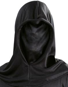 Sort Maske med Hætte
