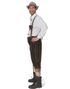 Autentisk Mørk Brun Lederhosen i 100% Kvalitetskinn