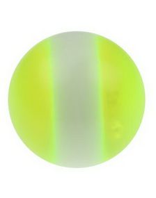 Yellow and White Akrylkugle til 1,6 mm Stang