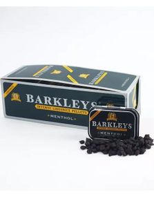 12 stk Barkleys Liquorice Pellets Menthol - Intense Små Lakridsdrops med Mentolsmag - Hel Æske
