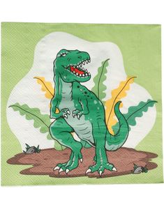 16 stk Jurassic Dinosaur Servietter 33x33 cm