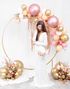 10 stk 30 cm - Glossy Gullfargede Mirror Ballonger