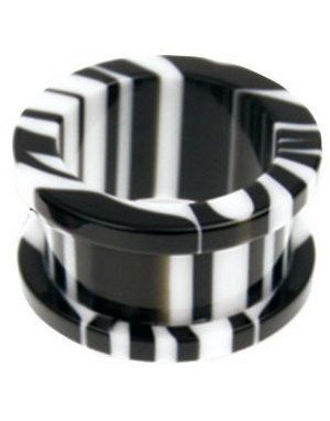 Blended - Hvid og Sort Piercing Tunnel