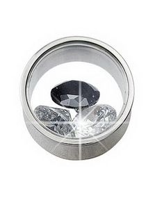 Elegant Piercing Plug med tre Sten indeni