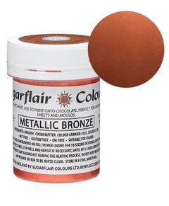 SugarFlair Metallic Bronze Chokoladefarve - 35 gram