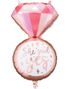 She Said Yes - Diamantringformet Folieballong 41x72 cm