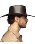 Cowboyhatt i Imitert Skinn – Mørk brun