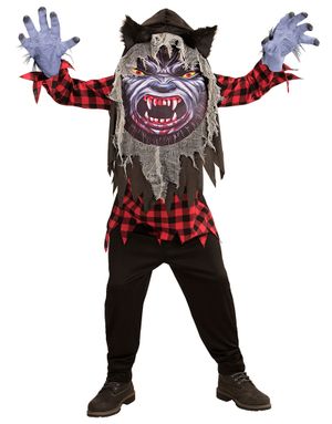 Varulvekostume til Børn med Stor Maske