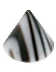 Storm Spike Sort/Hvid- 3 mm Akrylkugle til 1,2 mm stang