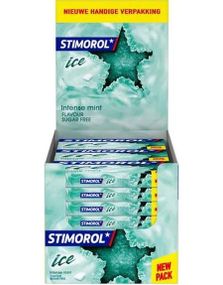 27 stk Stimorol Ice Intens Mint - Sukkerfri Tyggegummi med Minsmak 16,8 g - Hel Eske