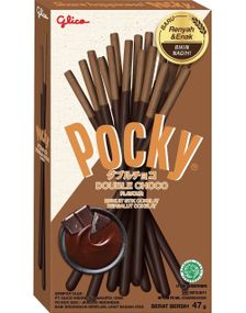 Pocky Double Choco - Kiksestænger med Chokolade 47 gram (Japan)