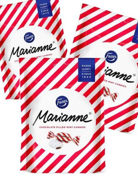 21 stk Marianne Mintpastiller med Chokoladekerne - Hel Æske
